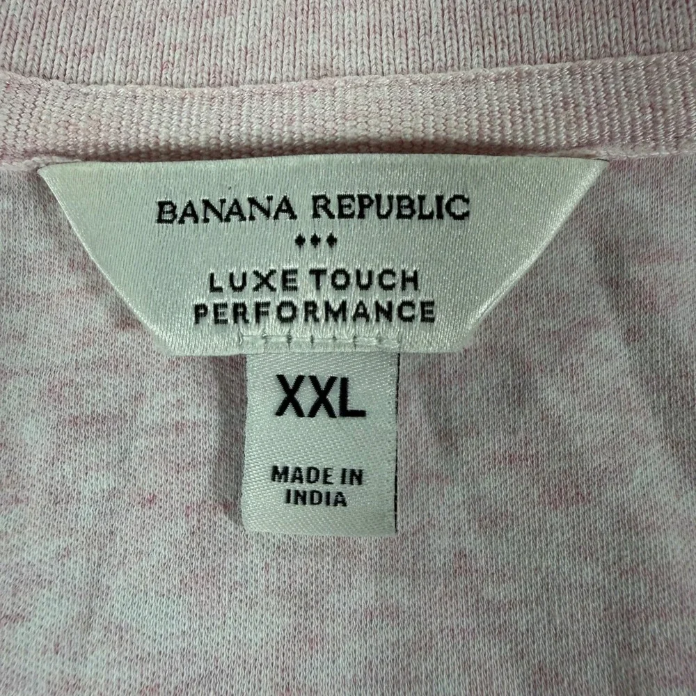 Banana Republic Luxe Touch Polo Mens XXL Pink Cotton‎ Performance